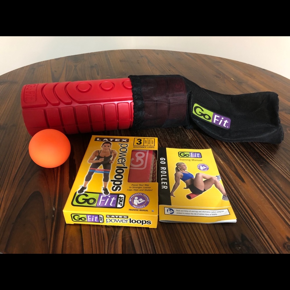 GoFit Power Loops and Foam Roller set